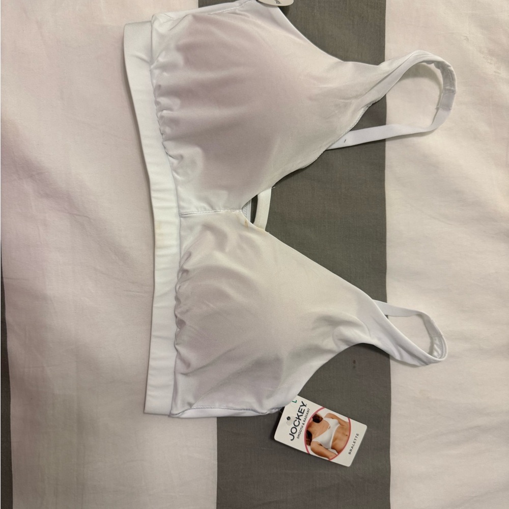 Jockey Women's White Bralette (Large)
